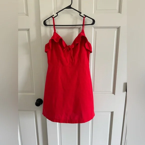 forever 21 linen dress Linen-Blend Cami Mini Dress main image 1